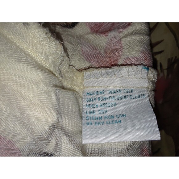 Bahama Beach Floral Dress Size L Sleeveless Midi Maxi Pockets Hawaiian Resort - Picture 9 of 10